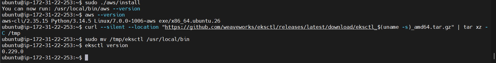 EKS cluster